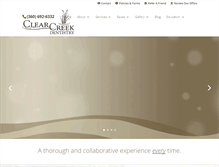 Tablet Screenshot of clearcreekdentistry.net